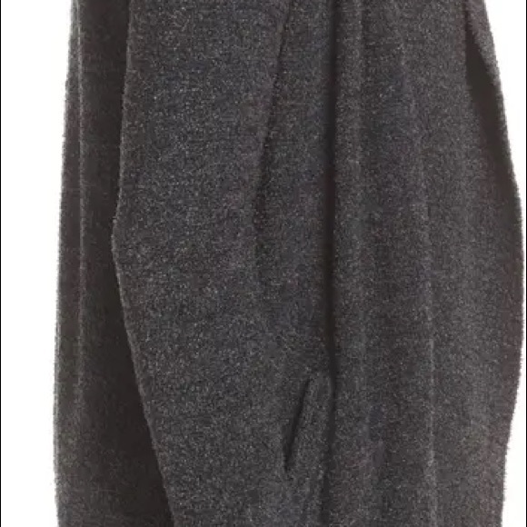 Barefoot Dreams CozyChic Lite Circle Open Cardigan Medium Charcoal Gray - Picture 4 of 10